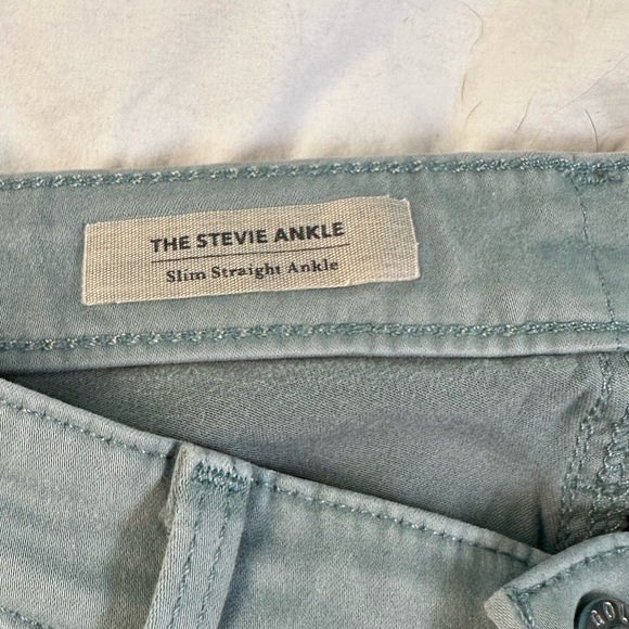 AG Grey-Green Low-Waisted Skinny Jeans - Picture 2 of 4